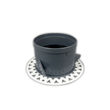 Round Ceiling Frameless White Air Diffuser - 200MM (8 Inch) | Paintable Air Vent