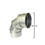 Galvanized Steel Round Duct 90 Degrees Elbow - 100MM / 150MM / 200MM / 250MM / 300MM