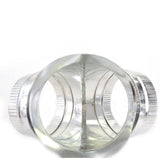 Non-Insulated Y Duct 3 Way Connector