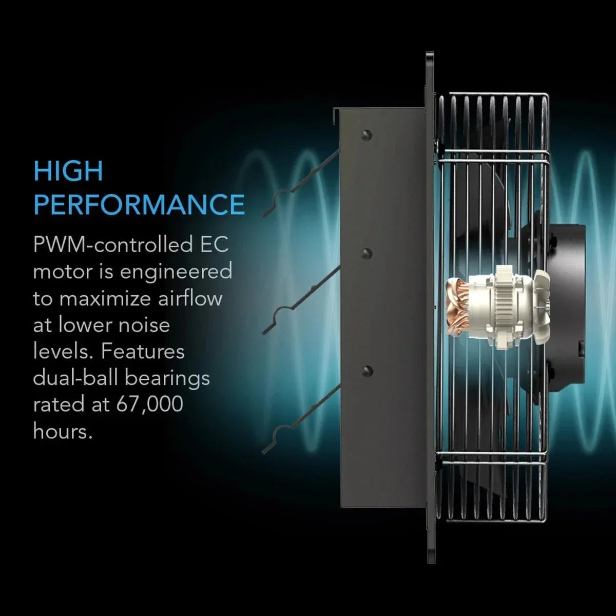 AC Infinity Shutter Exhaust Ventilation EC Fan Airlift T10 - 250MM (10" Inch) w/ Temperature Humidity Controller 69 PRO