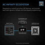 AC Infinity Shutter Exhaust Ventilation EC Fan Airlift T14 - 350MM (14" Inch) w/ Temp & Humidity Controller 69 PRO