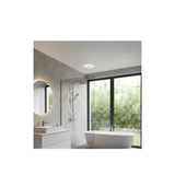 Ventair Header Box AC Exhaust Fan - Olson 250 | w/ White Round Fascia | 10W Tri Colour LED | 150MM Side Duct