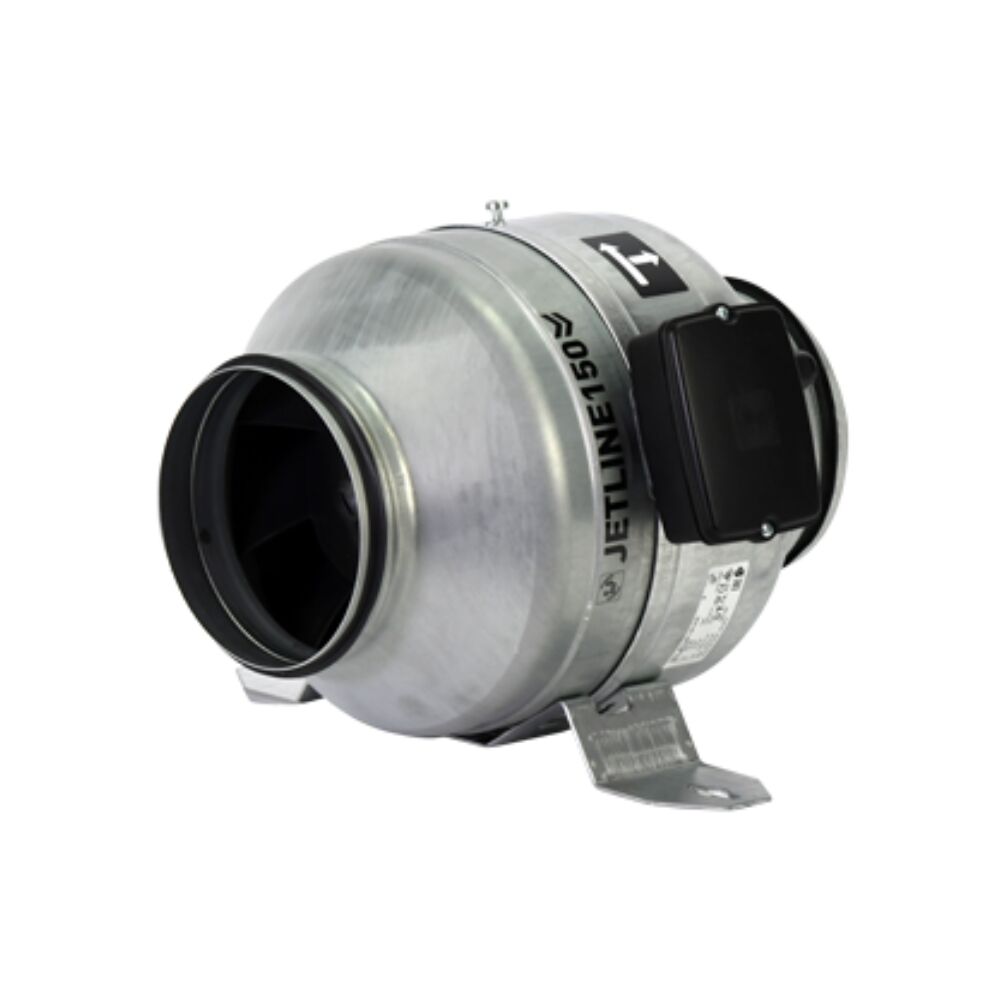 Fantech Jetline In-line Duct Mounted AC Exhaust Fan - 200MM (8" Inch)