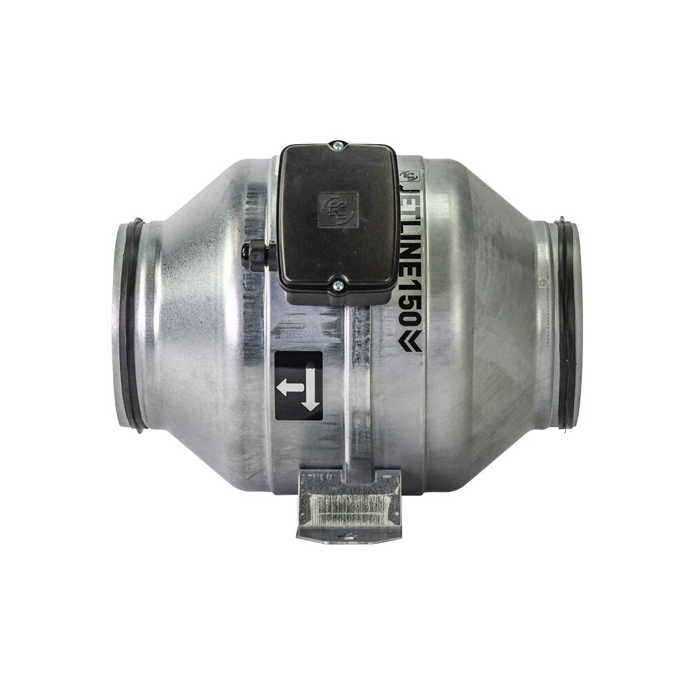 Fantech Jetline In-line Duct Mounted AC Exhaust Fan - 200MM (8" Inch)