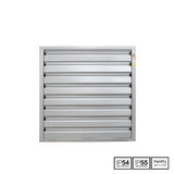 Fantech High Volume Galvanised Steel Wall Fan - HVE080 | 800MM | 1 Phase | w/ Backdraft Dampers
