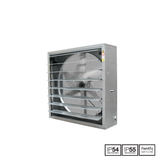 Fantech High Volume Galvanised Steel Wall Fan - HVD125 | 1250MM | 3 Phase | w/ Backdraft Dampers