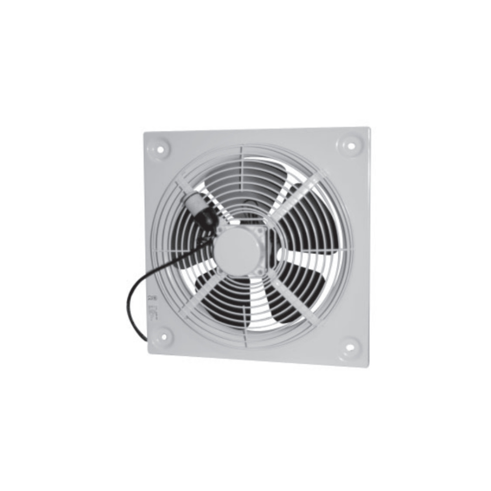 Fantech HXM Series Wall Mounted Square Plate AC Exhaust Fan - IP44 | 1 Phase | HXM-400