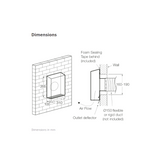 Fantech Ezifit Thru Wall External Wall Mounted Exhaust Fan - EWE154