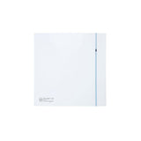 Fantech Silent 100 Design Wall/Ceiling Mounted Fan - White / Silver