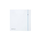Fantech Silent 100 Design Wall/Ceiling Mounted Fan - White / Silver