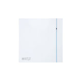Fantech Silent 200 Design Wall/Ceiling Mounted Fan - White / Silver | Flange 125MM