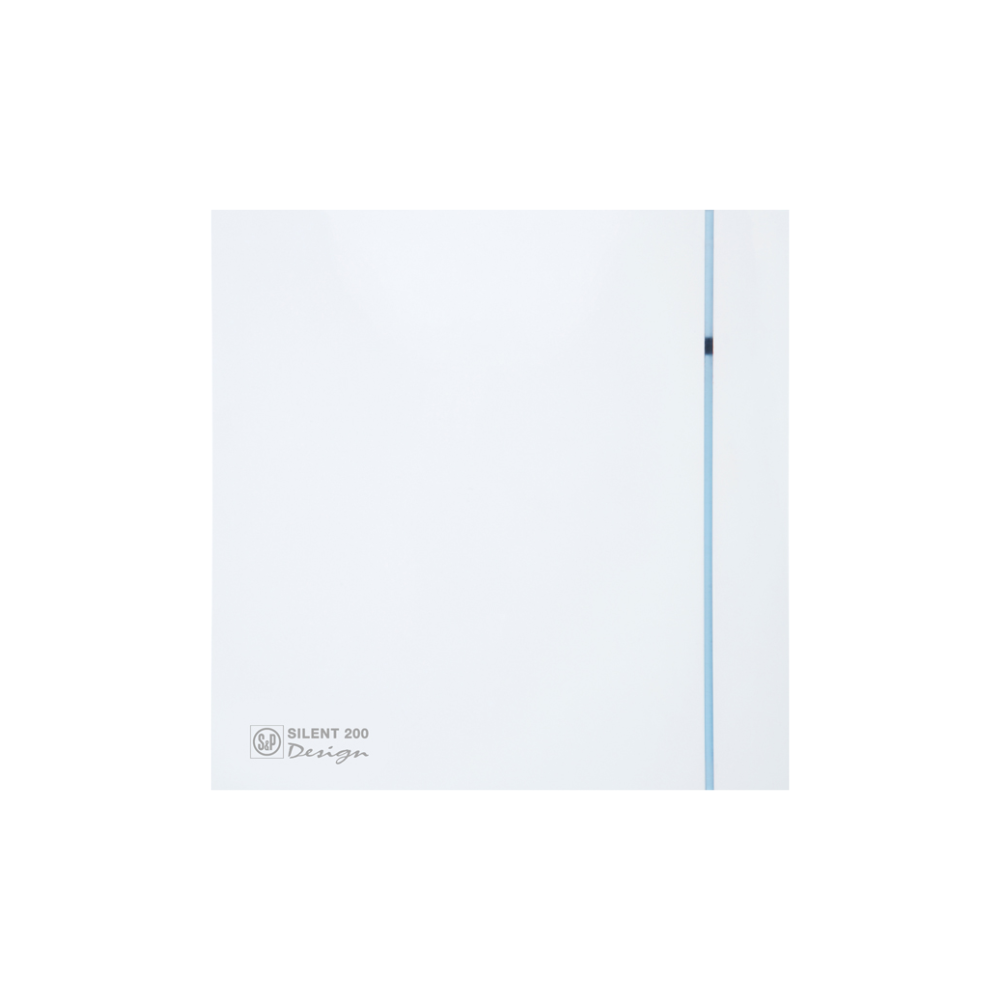 Fantech Silent 300 Design Wall/Ceiling Mounted Fan - White / Silver | Flange 150MM