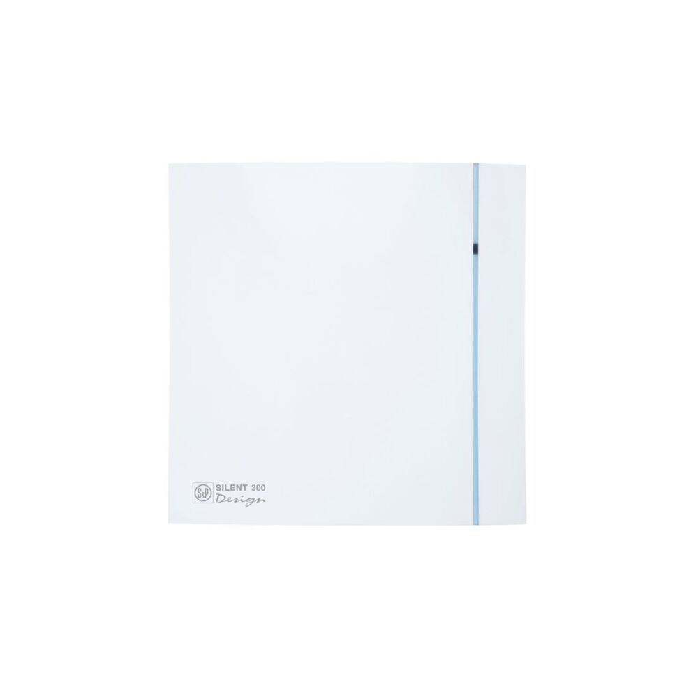 Fantech Silent 300 Design Wall/Ceiling Mounted Fan - White / Silver | Flange 150MM
