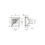 Fantech Trade Ezifit in-Wall External Wall Mounted Fan - 3 Speed
