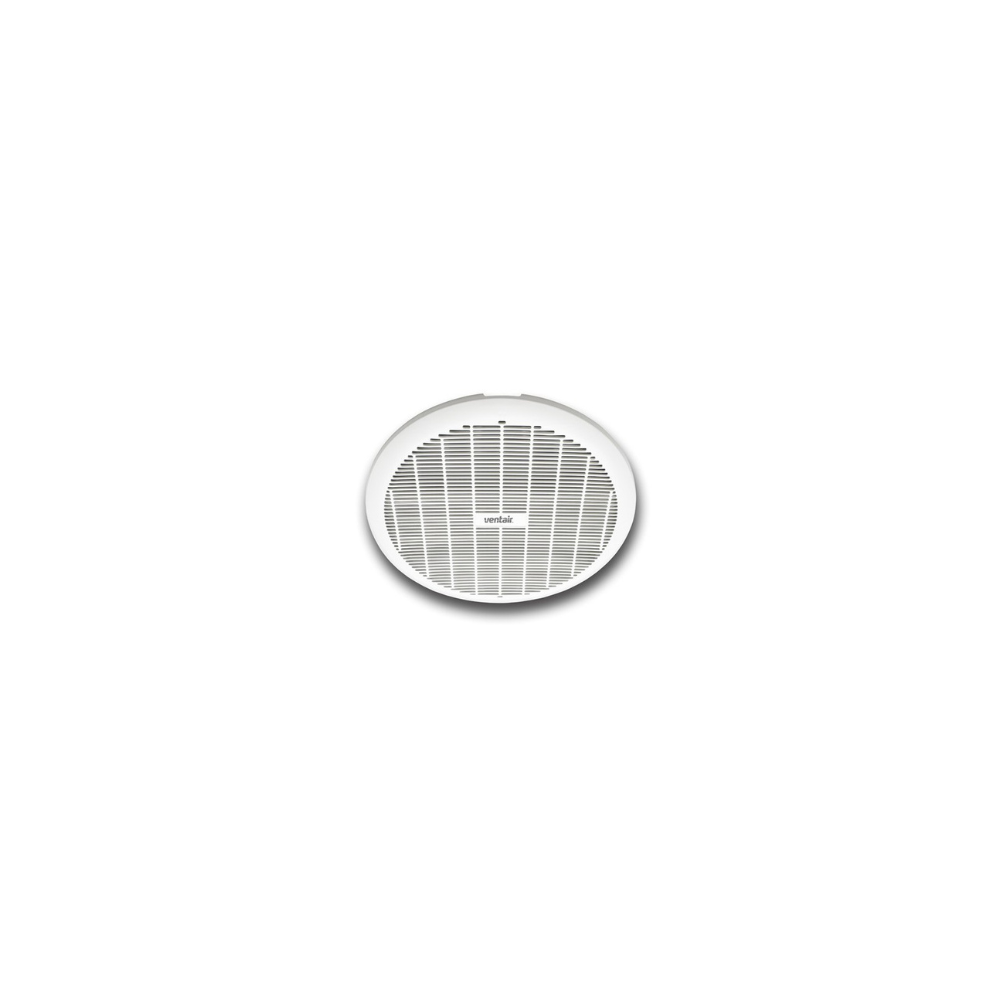 Ventair Axial Exhaust Bathroom Fan Gyro 200 - w/ Removable Grille | White
