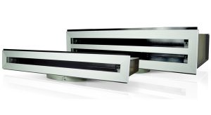Fantech Single Slot Linear Slot Grille - Anodised Silver / White | Flange Size: 150MM