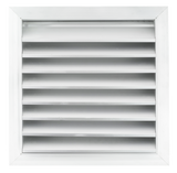 Fantech Aluminium External Fixed Louvre Grille - 200MM / 250MM
