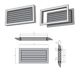 Aluminium Door Grille - Available in various sizes