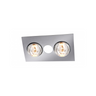 Ventair Myka 2 Bathroom 3-in-1 Slimline Low Profile - | Exhaust Fan | Heat | LED Light | - White / Silver