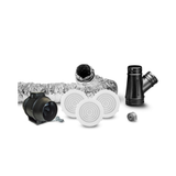 Fantech Heat Transfer Kit - 1 to 2 Room | Fireplace Heat Distribution | Inline Fan Kit