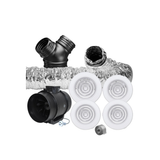 Fantech Heat Transfer Kit - 1 to 3 Room | Fireplace Heat Distribution | Inline Fan Kit