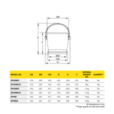 Fantech Aeromini ZOO (Zone Of Occupancy) Destratification EC Fan - ZFH25EC | 250MM