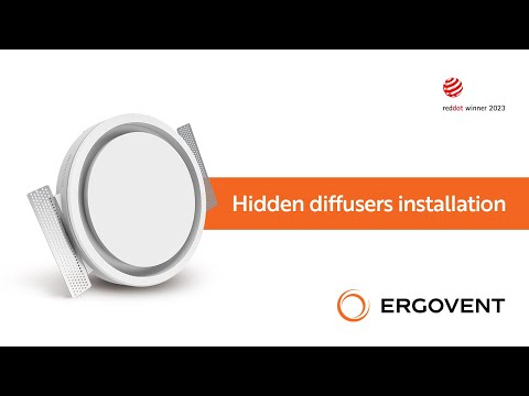 Ergovent Rondo 150 - 150MM (6" Inch) | White | Round | Frameless Diffuser