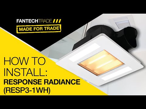 Fantech Response Radiance 3-in-1 Hard Wired Version - Bathroom Heater | Exhaust Fan | LED Light