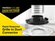 onse Grille To Duct Connector - Fit in standard 8" (255MM) Round Cut Out