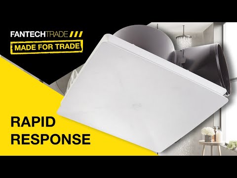 Fantech Rapid Response 250 Ducted Ceiling Exhaust Fan with Grille