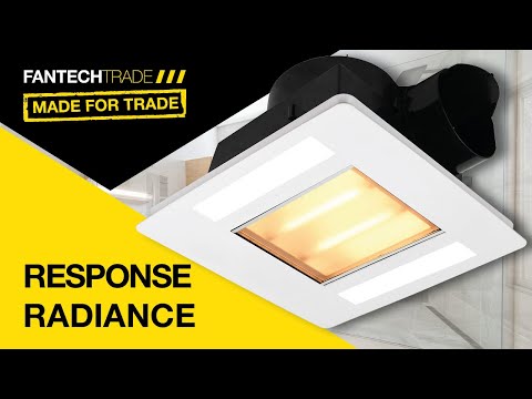 Fantech Response Radiance 3-in-1 Hard Wired Version - Bathroom Heater | Exhaust Fan | LED Light